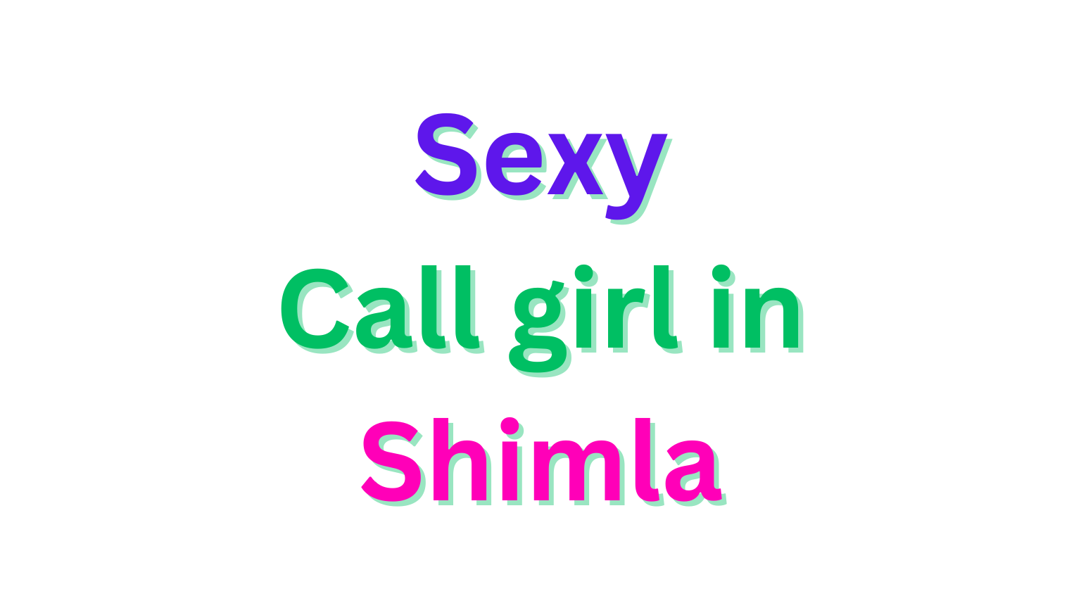 Call Girl in Shimla