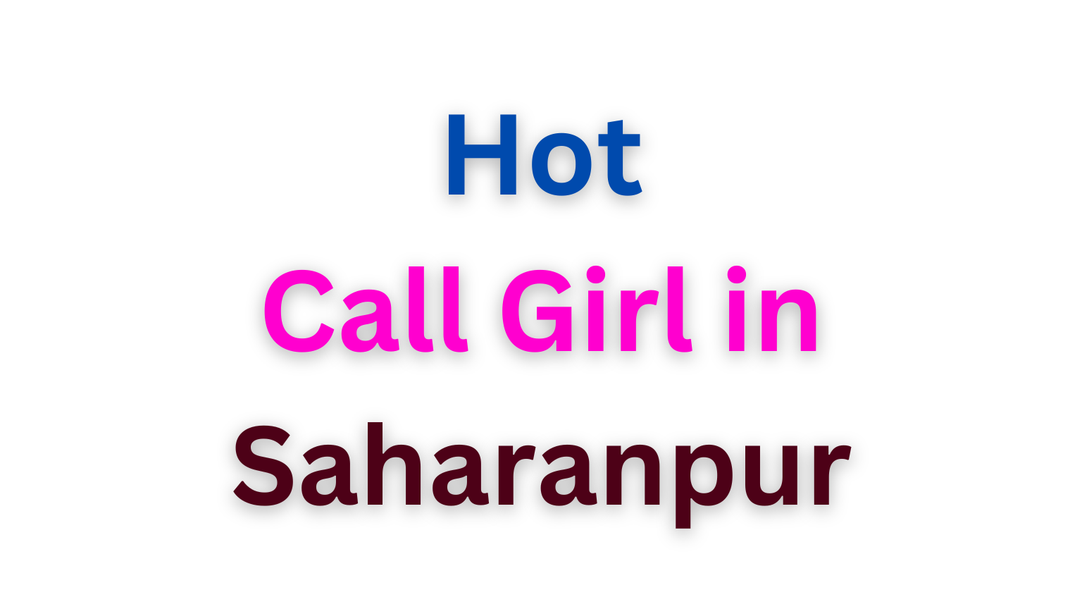 Call Girl in Saharanpur